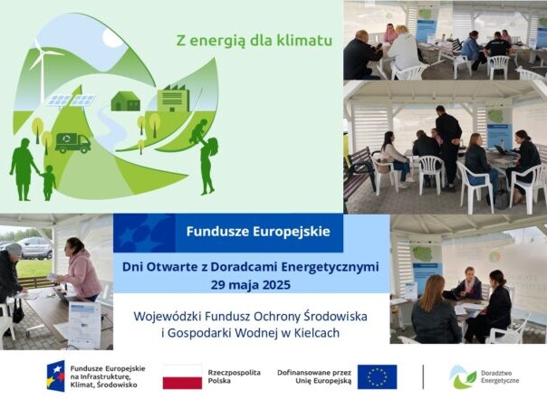 plakat dni otwartych z doradcami energetycznymi wfosigw w Kielcach