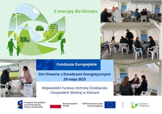 plakat dni otwartych z doradcami energetycznymi wfosigw w Kielcach