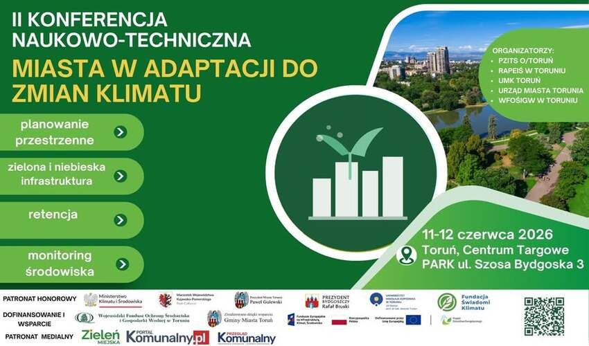 Grafika jest zaproszeniem na II Konferencję Naukowo-Techniczną 