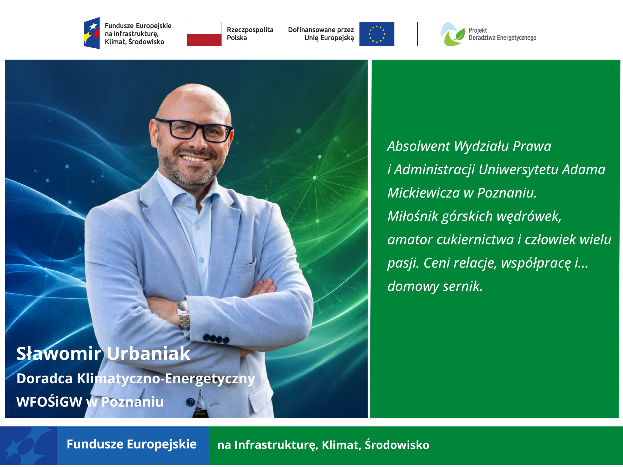 Mężczyzna w garniturze z rękoma skrzyżowanymi na piersi